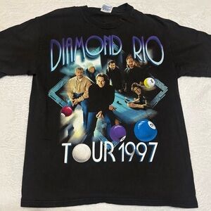 Vtg 1997 90’s Diamond Rio Black Concert Tour T Shirt Sz L Greatest Hits USA Made